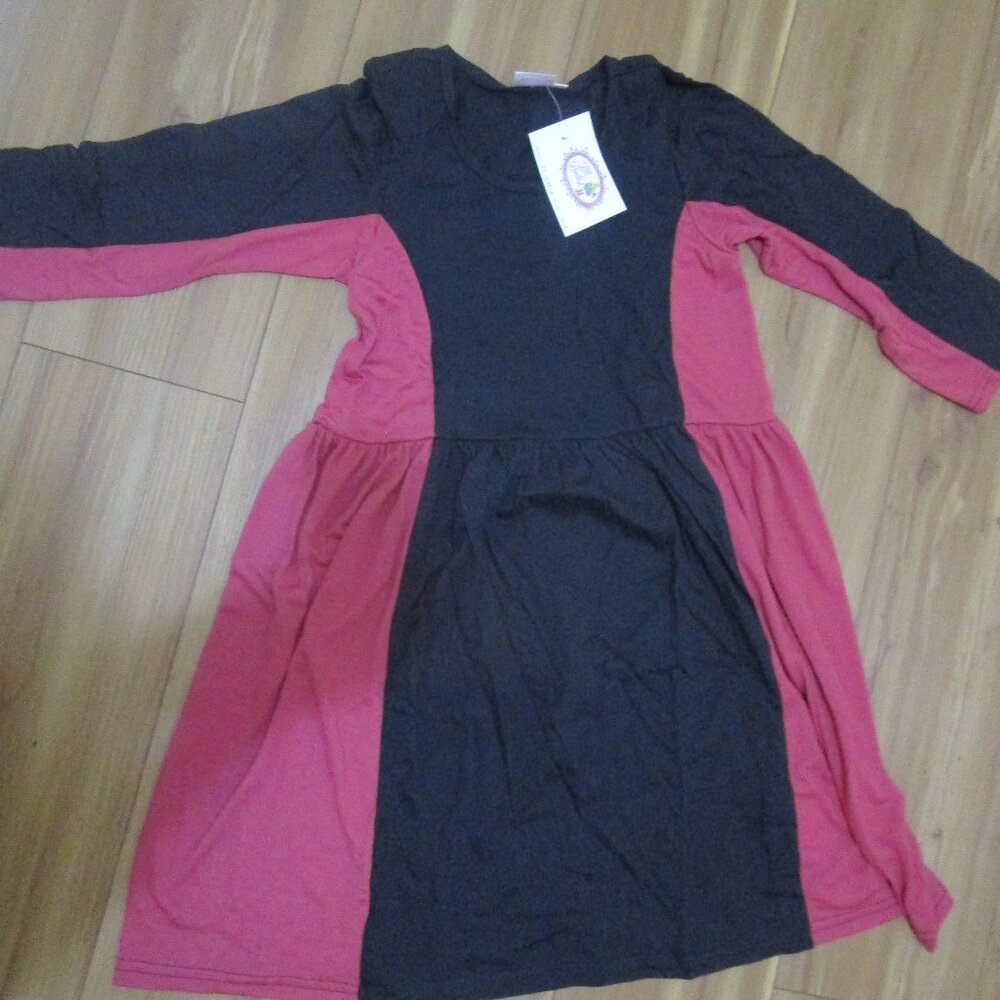 Lilli Lovebird Size 10, 12, 14 Dress Navy & Maroon Dress, NWT